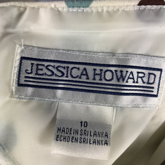 Jessica Howard size 10 White Polka Dot Dress - Picture 8 of 8